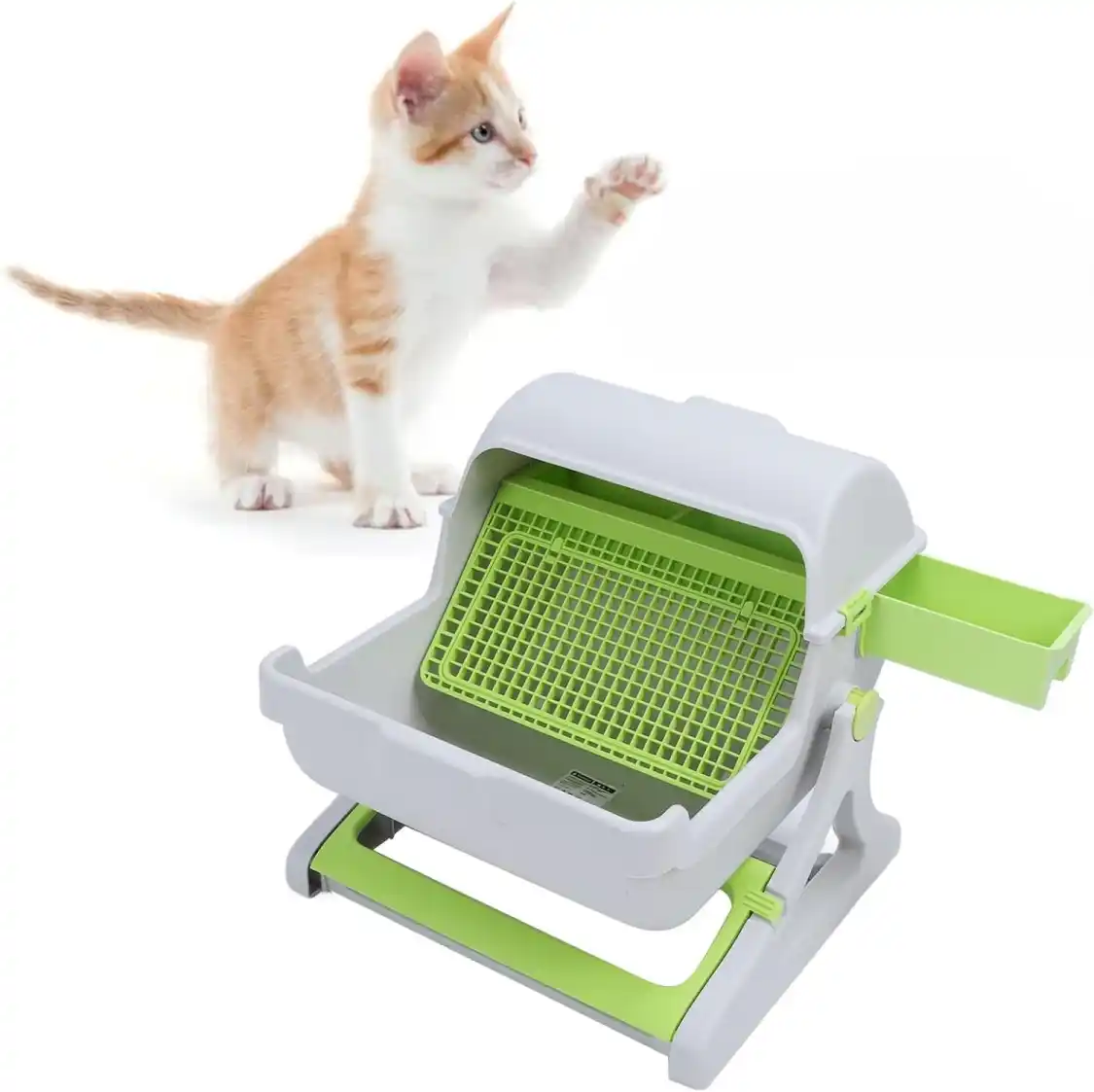 ليتر بوكس ذاتي التنظيف نصف اوتوماتيك للقطط في دمشق