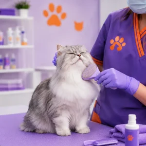 Cat Grooming Service in Damascus | حمام وحلاقة وقص اظافر للقطط في دمشق.