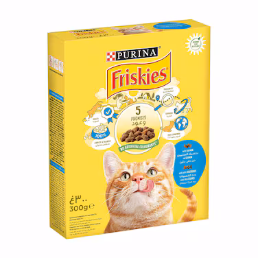 Friskies Purina Friskies Salmon Chunks In Gravy Wet Cat Food Pouch 85G & Purina Friskies Kitten Chicken Chunks in Gravy Wet Cat Food Pouch 85g in Damasucs