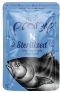 Pramy Sterilized Cat Wet Food with Tuna Meat in Jelly in Damascus