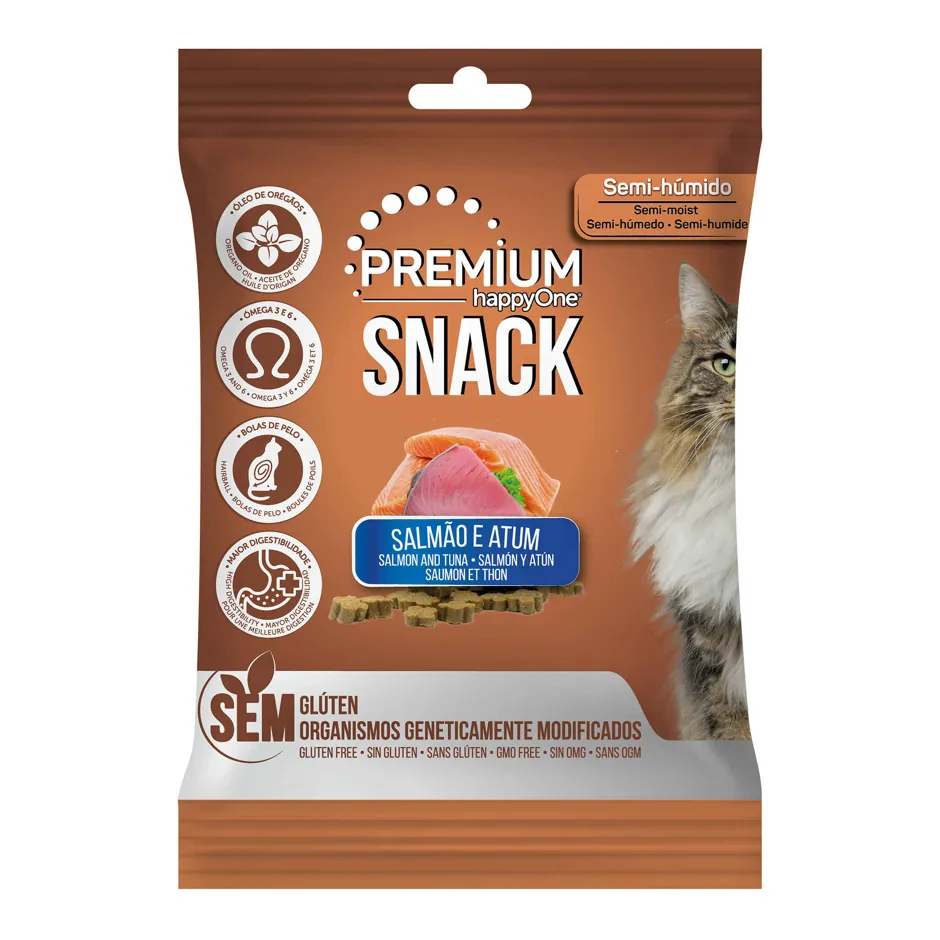 تريت هابي ون للقطط بالسلمون والتونة في دمشق. HappyOne Cat Snack Salmon & Tuna In Damascus